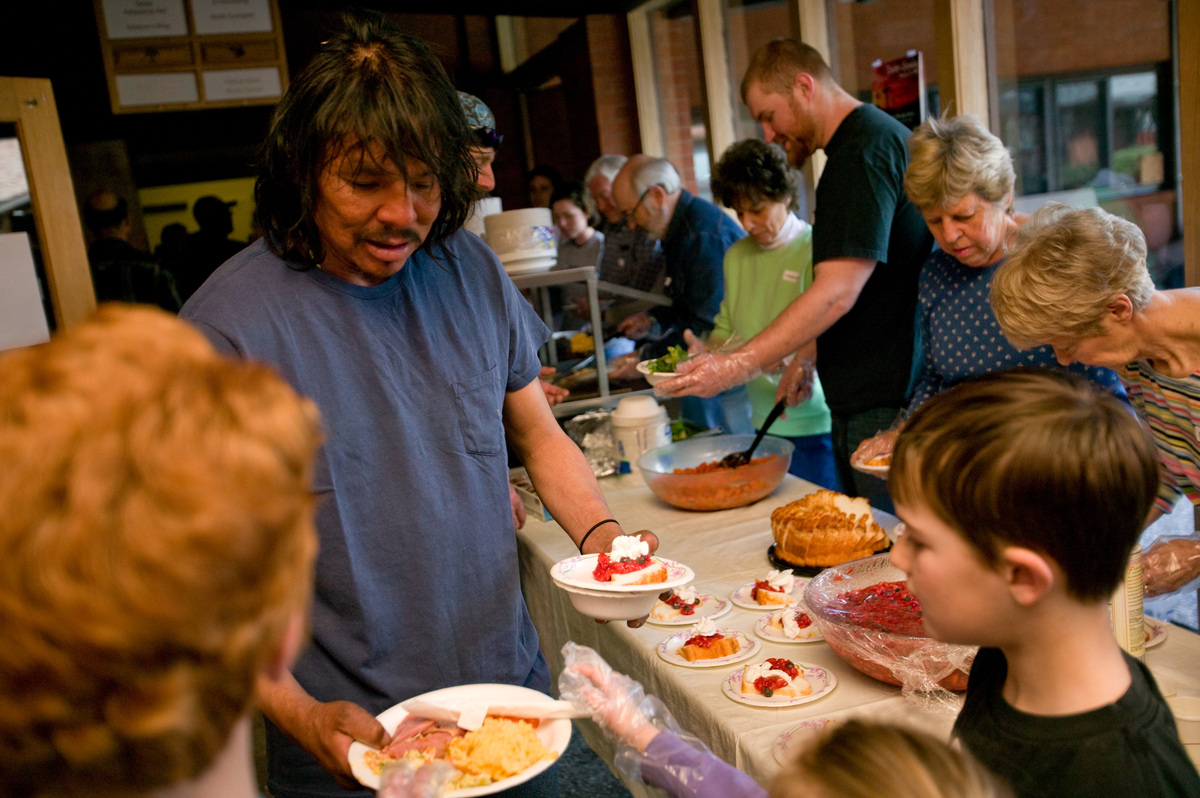 There is plenty of food.