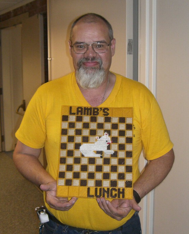 Lamb's Lunch Cross Stitch by Ed