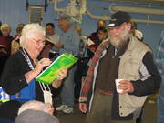 Sally made sure everyone got a nametag.